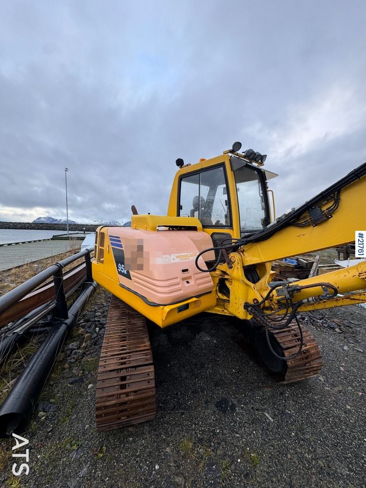 2003 Komatsu PC95R crawler excavator, rear three-quarter view 2003 Komatsu PC95R crawler excavator, rear three-quarter view