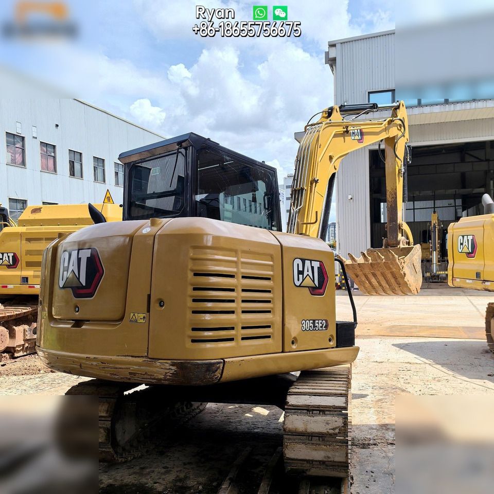 2022 Caterpillar 305.5E2 mini excavator rear view