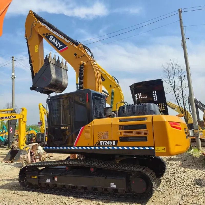 Sany SY245H crawler excavator, side view