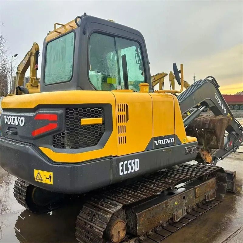 2020 Volvo EC55D crawler excavator, rear three-quarter view 2020 Volvo EC55D crawler excavator, rear three-quarter view
