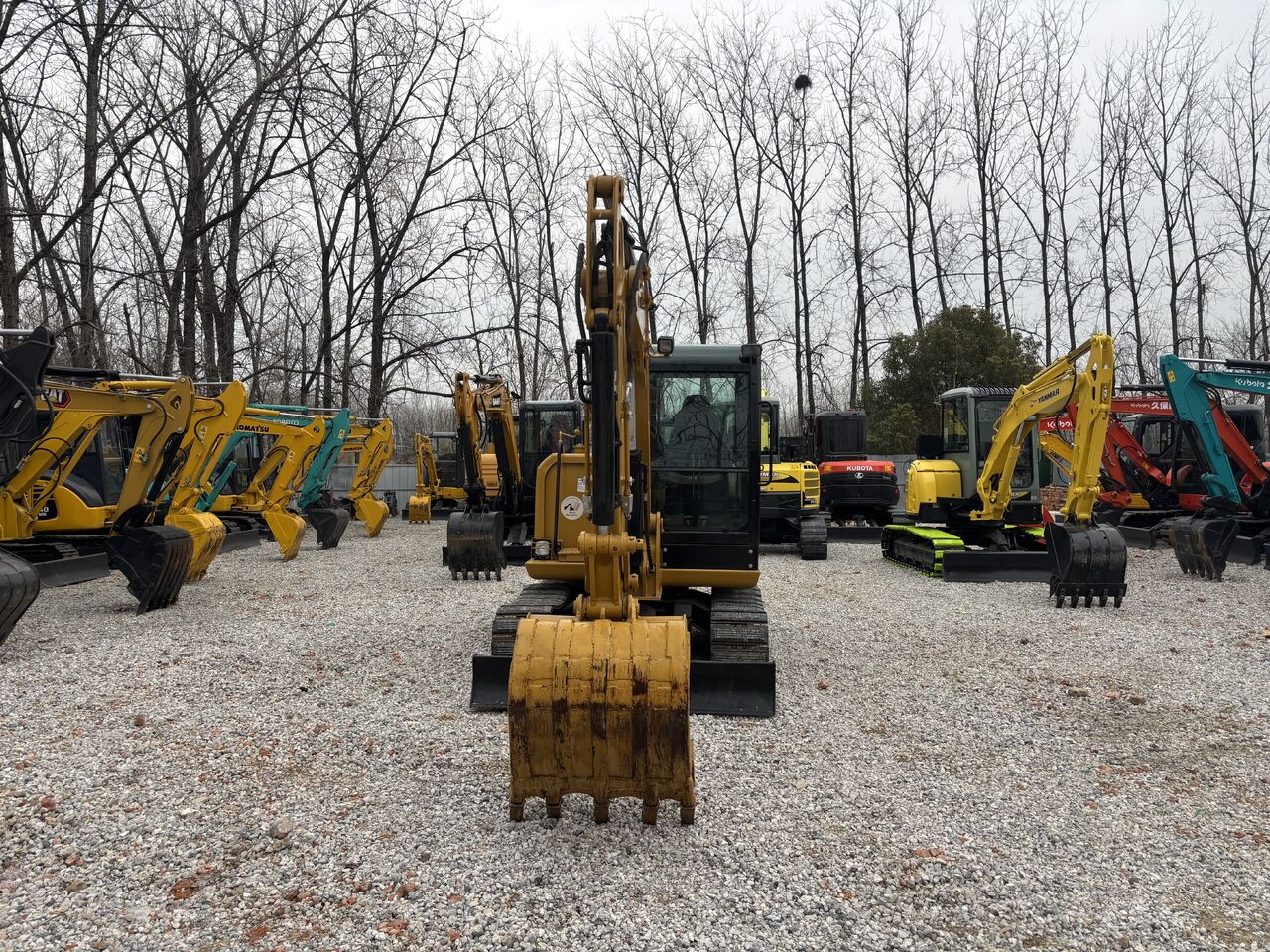 2023 Caterpillar 306E2 mini excavator, front view 2023 Caterpillar 306E2 mini excavator, front view