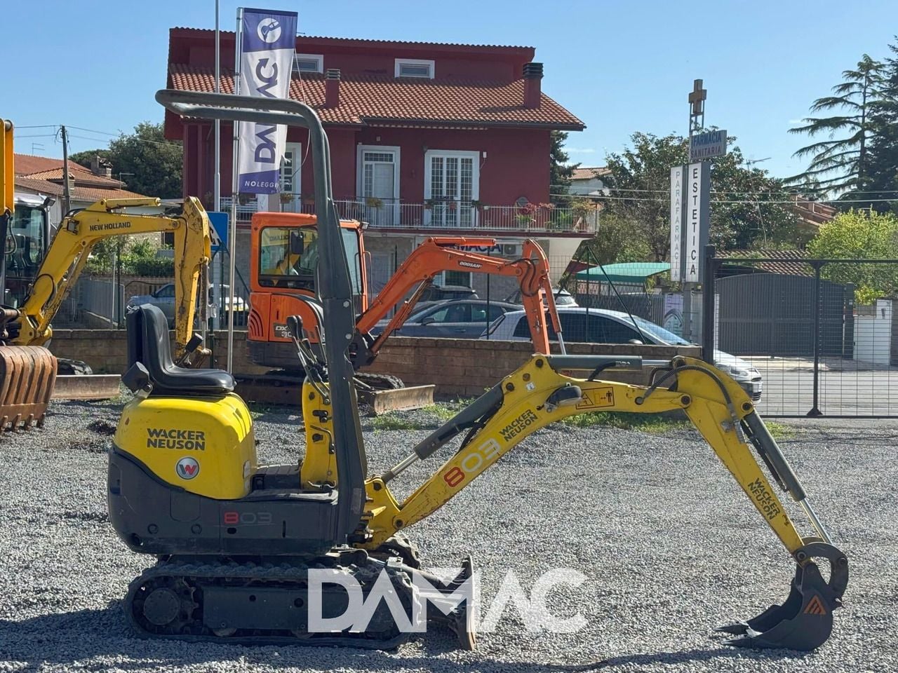 2012 Wacker Neuson 803 mini excavator, side view
