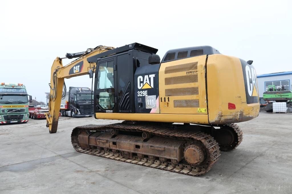 2014 Caterpillar 329ELN crawler excavator, side view