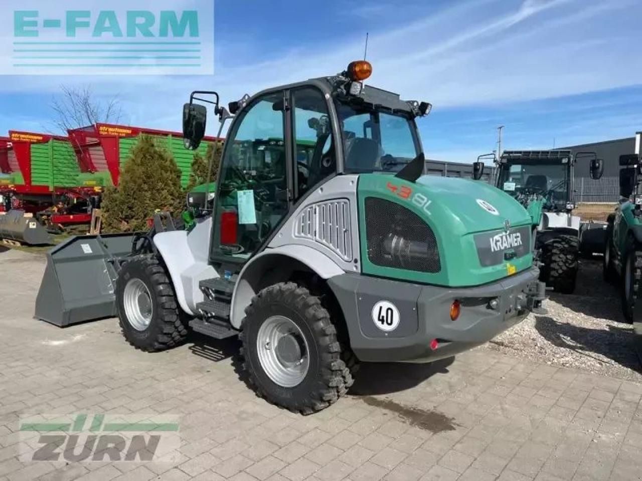 2023 Kramer KL43.8L wheel loader, rear three-quarter view 2023 Kramer KL43.8L wheel loader, rear three-quarter view