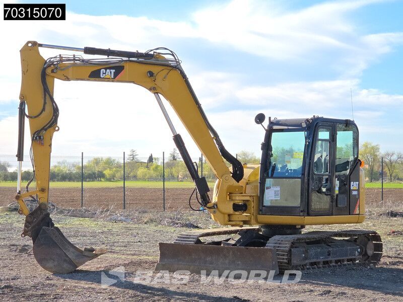 2016 Caterpillar 308E2CR mini excavator side view