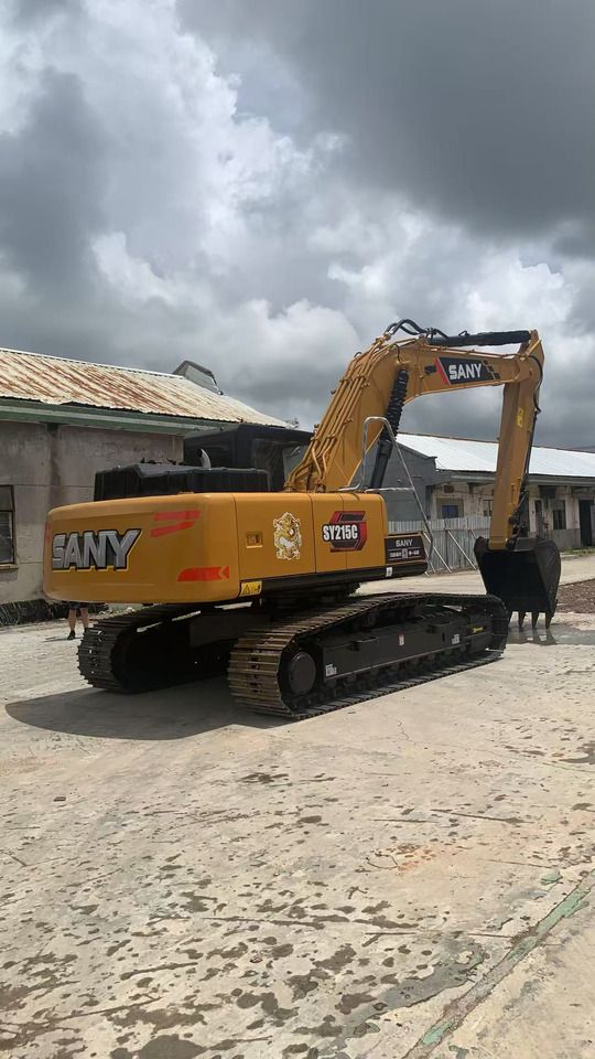 2023 Sany SY215C crawler excavator, rear three-quarter view