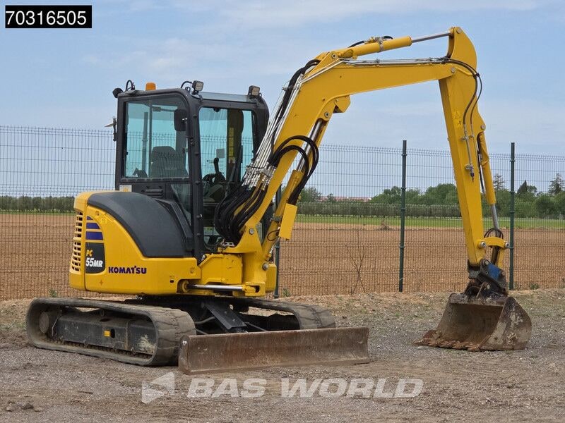 2024 Komatsu PC55MR-5 mini excavator, side profile view