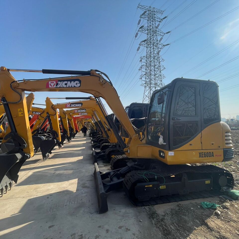 2024 XCMG XE60DA mini excavator, side profile view