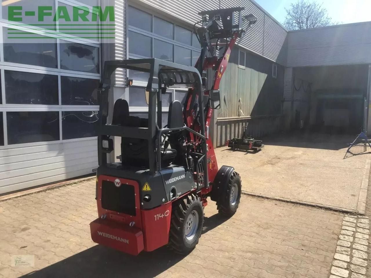 2023 Weidemann 1140 mini excavator, rear three-quarter view