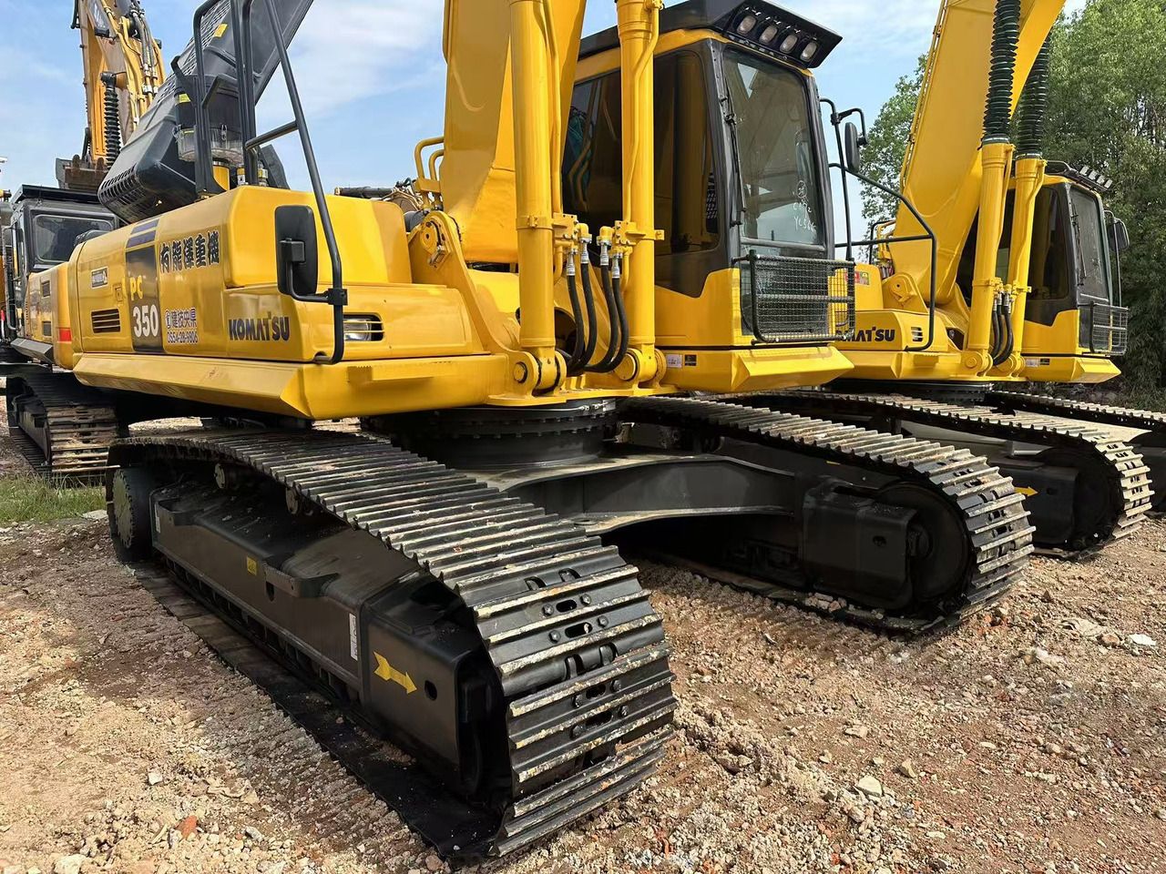 2021 Komatsu PC350-7 crawler excavator, side view