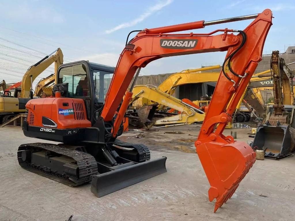 2023 Doosan DX60-9C mini excavator, side view