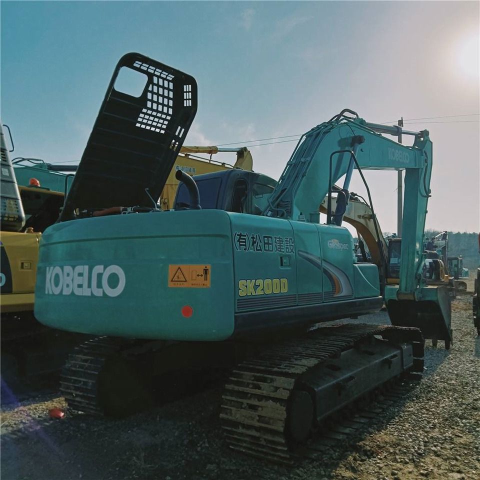 2024 Kobelco SK200D crawler excavator, rear three-quarter view