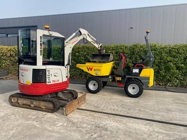 2019 Takeuchi TB23R mini excavator, side view