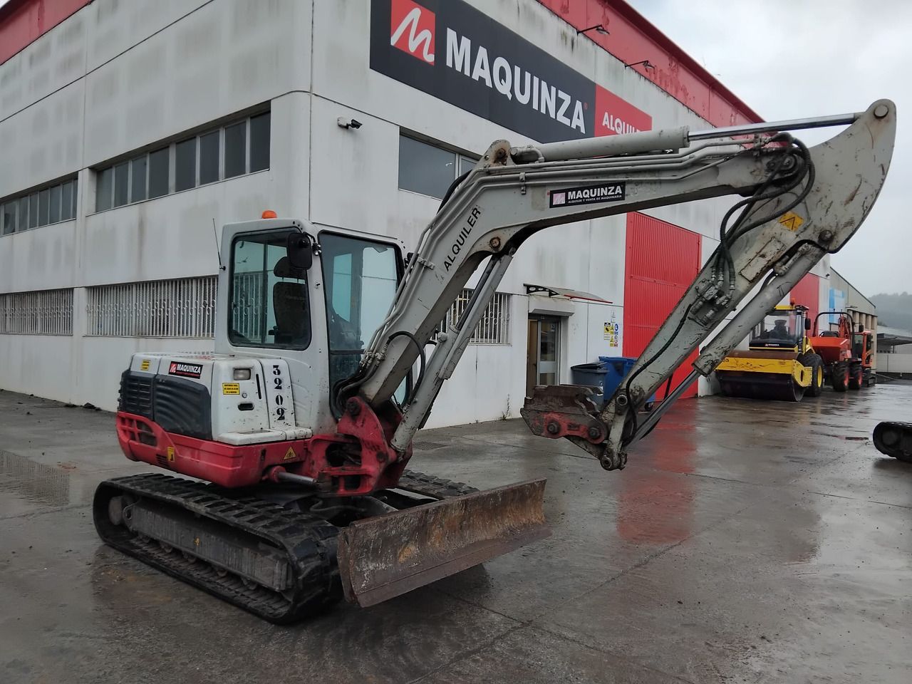 2016 Takeuchi TB250 mini excavator, side view