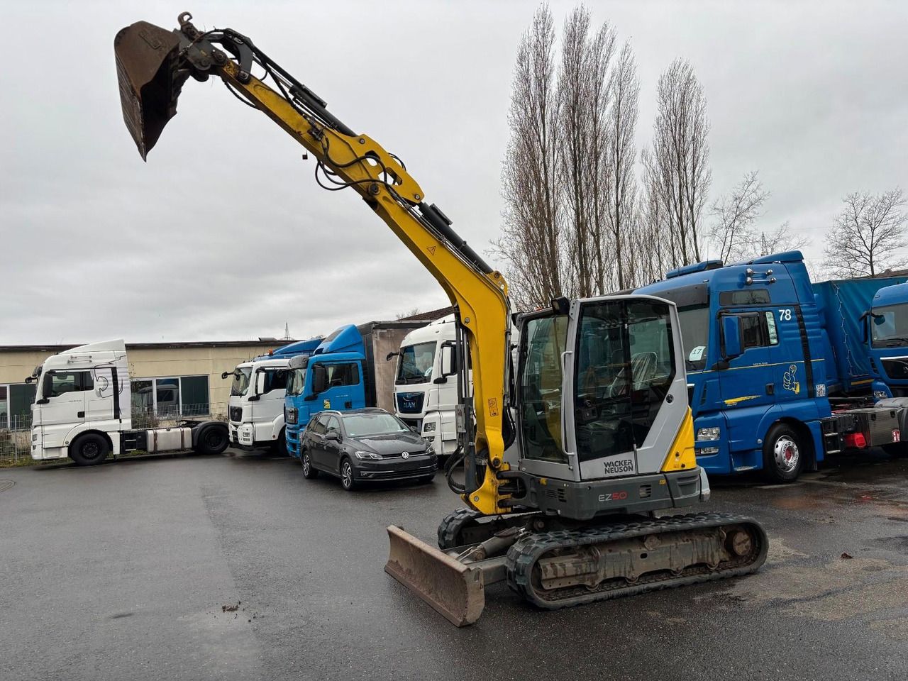 2021 Wacker Neuson EZ50 mini excavator, side view