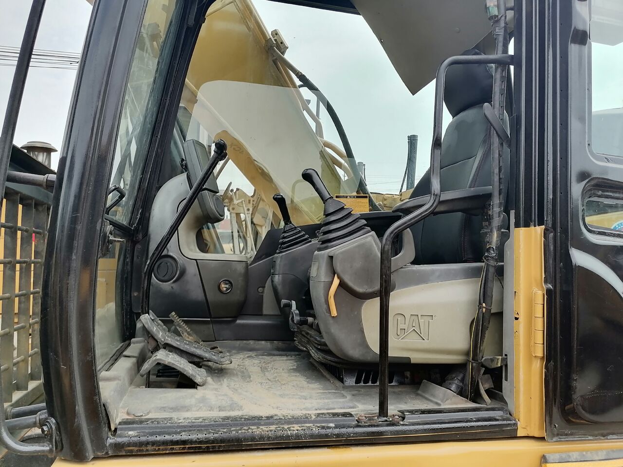 2022 Caterpillar 312D excavator cab interior view 2022 Caterpillar 312D excavator cab interior view