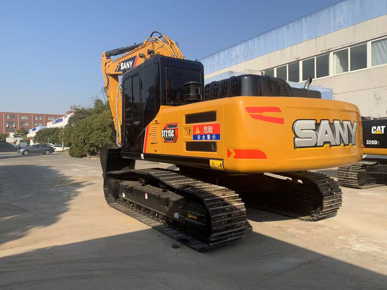 2024 Sany SY215C crawler excavator rear three-quarter view