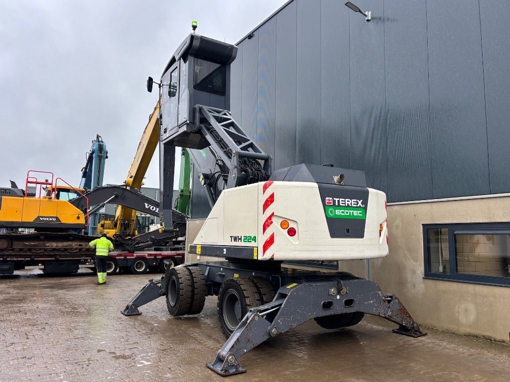 2021 Terex Ecotec TWH224 material handler, rear three-quarter view