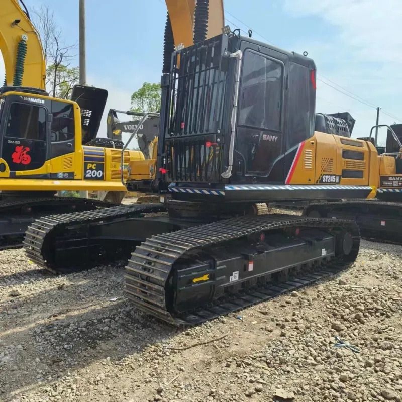 Sany SY245H crawler excavator, side view