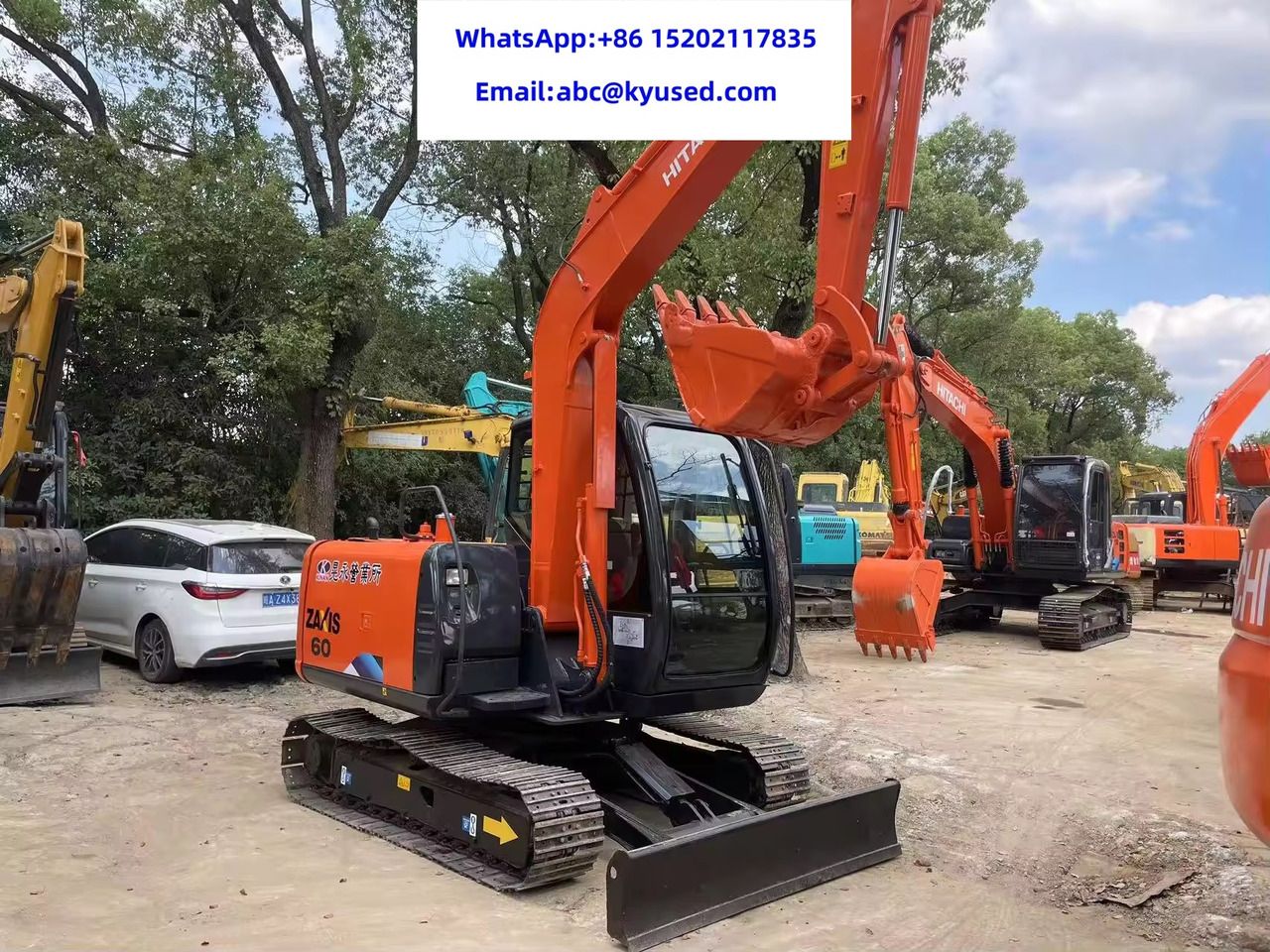 2024 Hitachi Zaxis 60 excavator, front three-quarter view 2024 Hitachi Zaxis 60 excavator, front three-quarter view