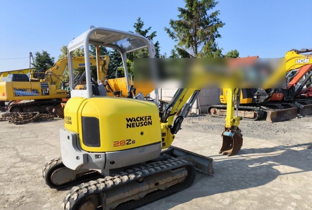 2011 Wacker Neuson 28Z3RD mini excavator, rear three-quarter view
