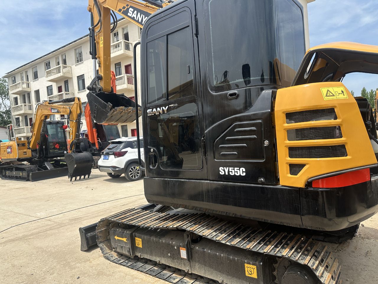 2023 Sany SY55C mini excavator side view