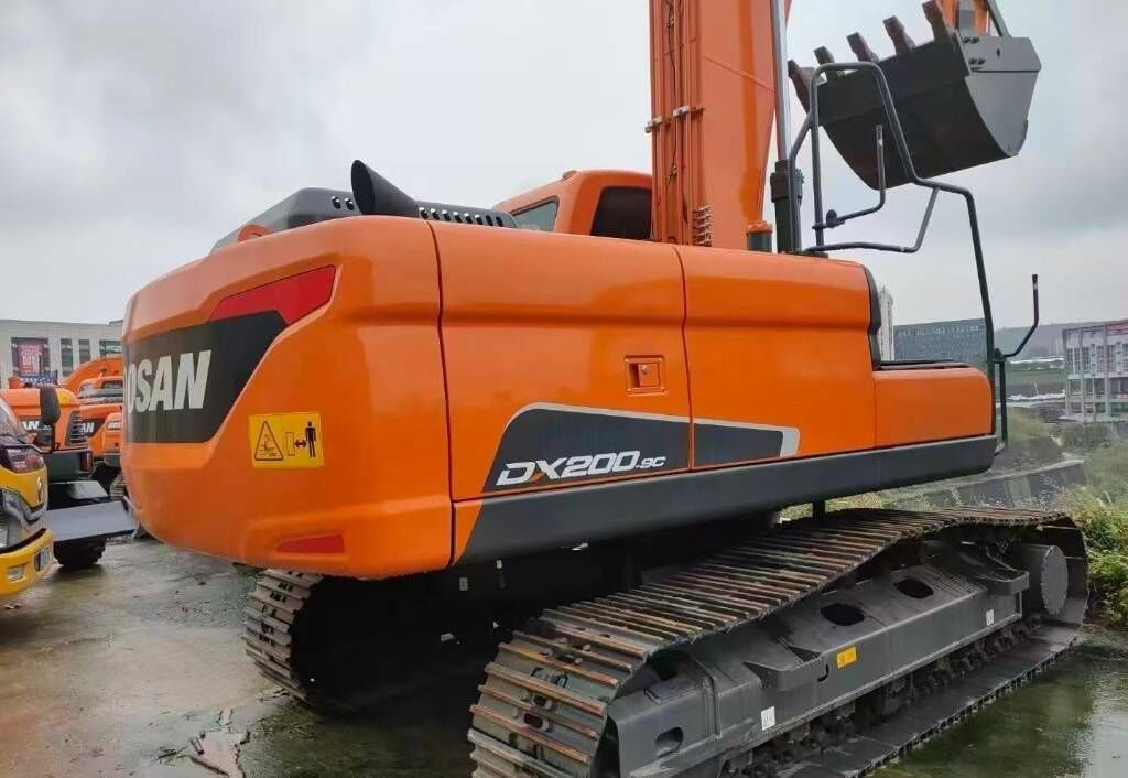2025 Doosan DX200.9C crawler excavator rear three-quarter view