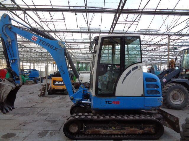 2012 Terex TC48 mini excavator, side view