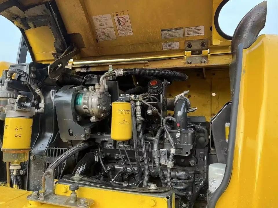 2024 Komatsu PC70-8 mini excavator engine compartment view
