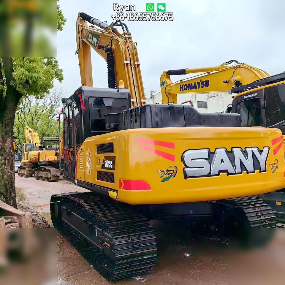 2022 Sany SY215C crawler excavator rear three-quarter view 2022 Sany SY215C crawler excavator rear three-quarter view