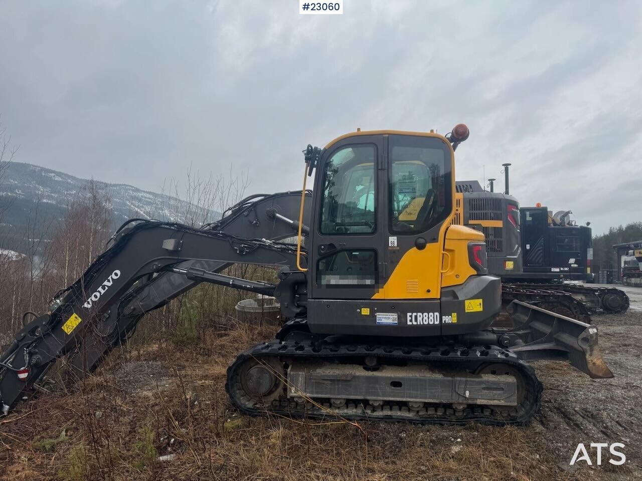 2022 Volvo ECR88D crawler excavator, side view