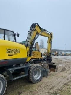 2020 Wacker Neuson EW100 wheel excavator, side view