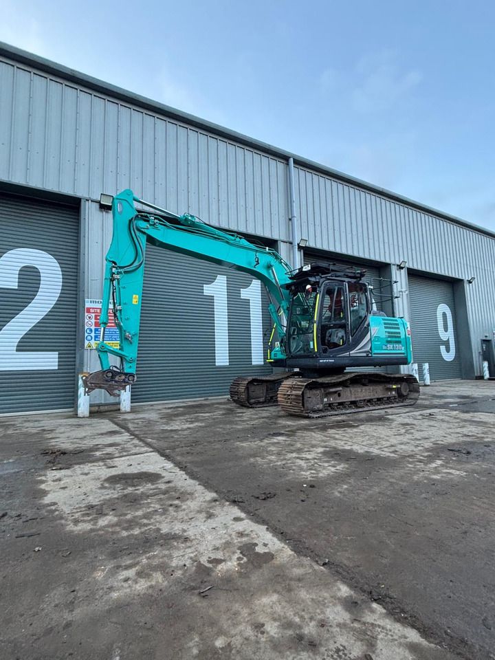 2022 Kobelco SK130LC-11 crawler excavator, side profile view