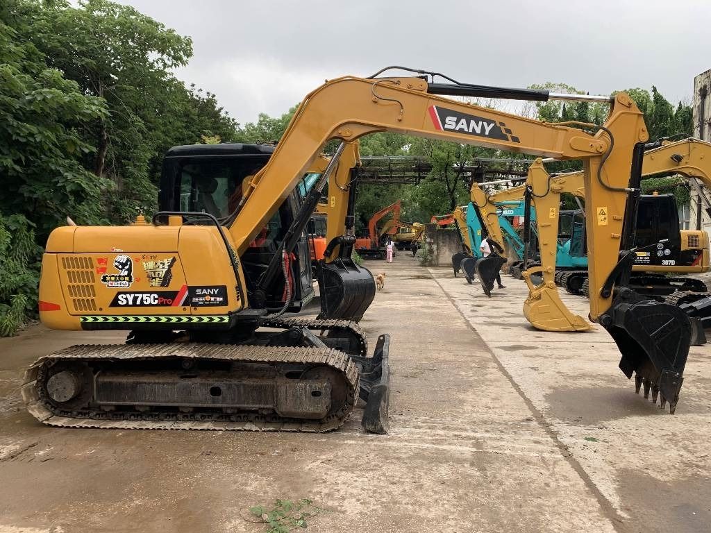 2021 Sany SY75C Pro mini excavator, side view