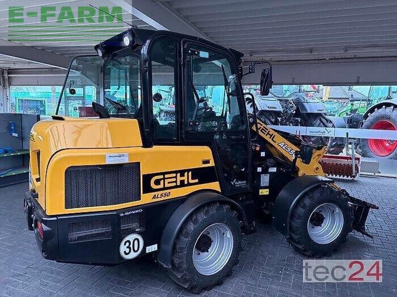 2022 Mustang AL 550 wheel loader, side view 2022 Mustang AL 550 wheel loader, side view