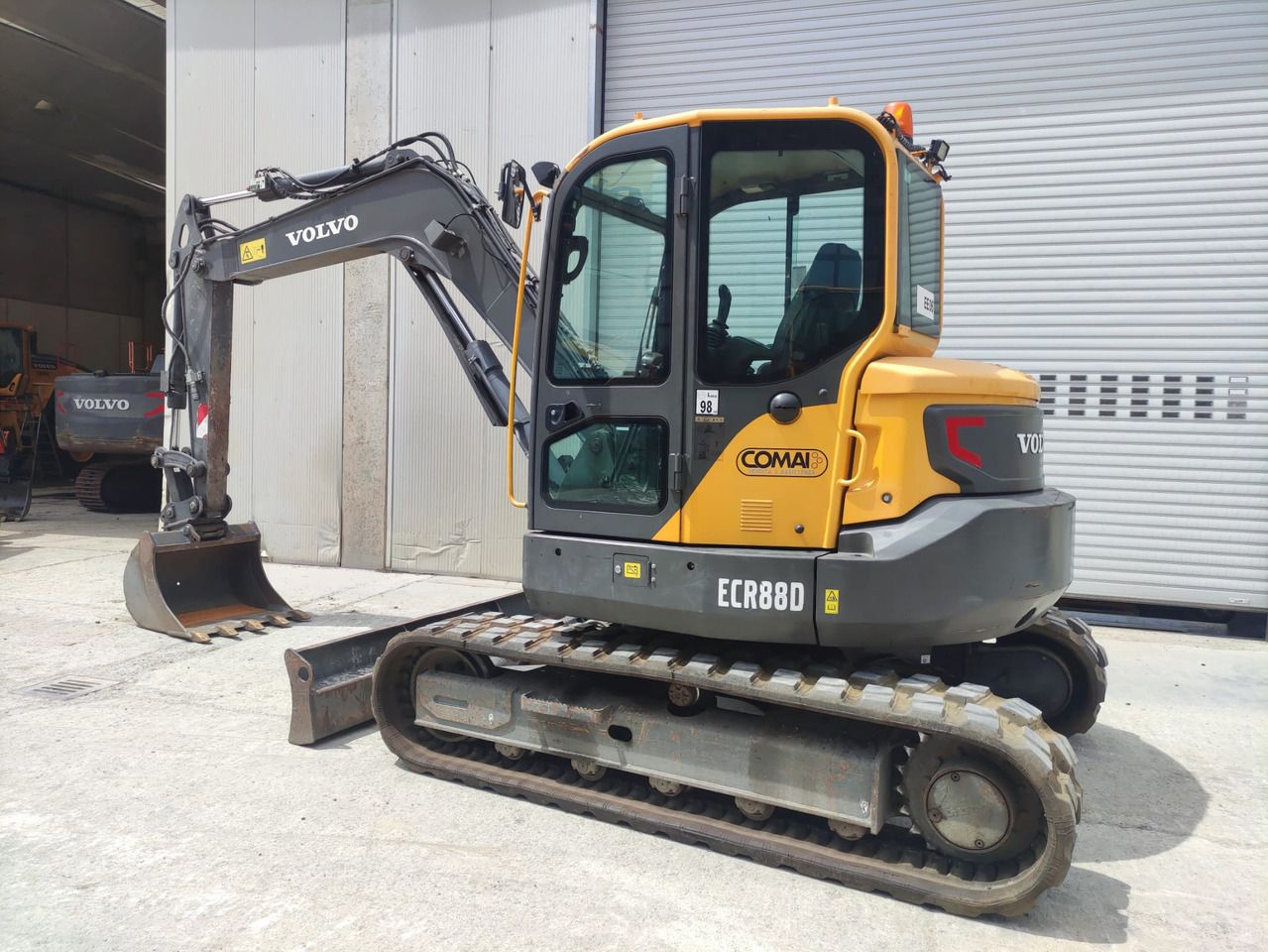2018 Volvo ECR88D crawler excavator, side view