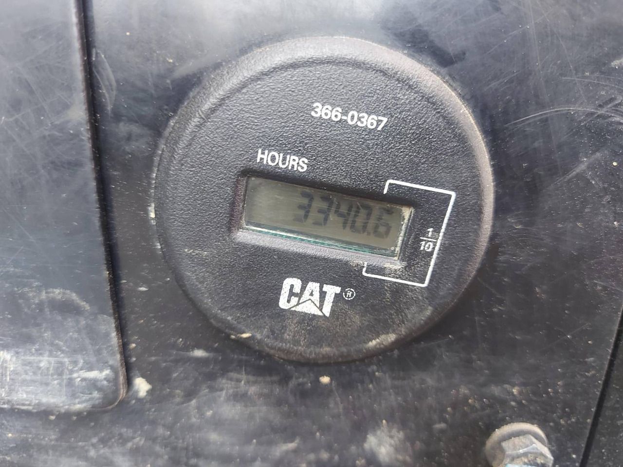 2017 Caterpillar 308E2CR hour meter close-up
