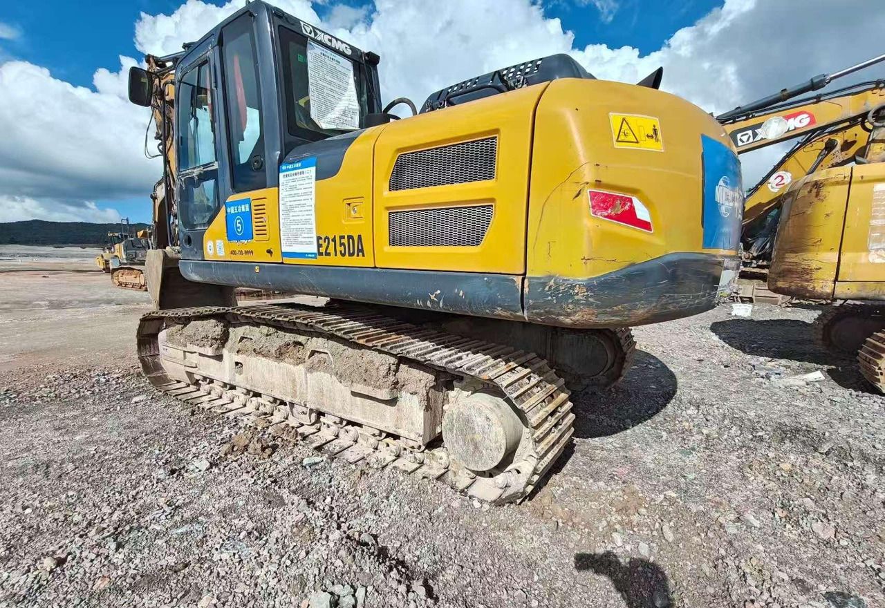 2022 XCMG XE215DA crawler excavator rear three-quarter view