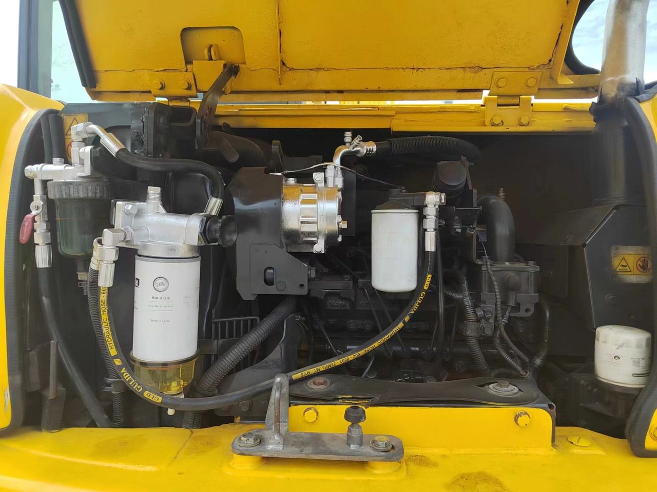 2020 Komatsu PC70-8 crawler excavator engine compartment view