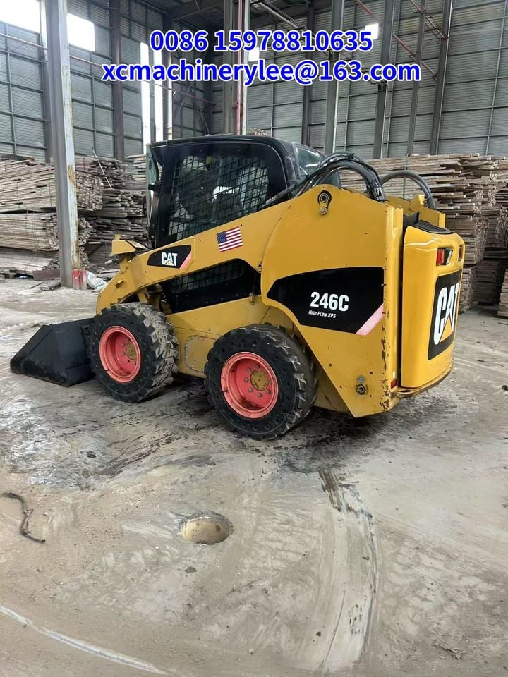 2023 Caterpillar 246C skid steer loader, side view
