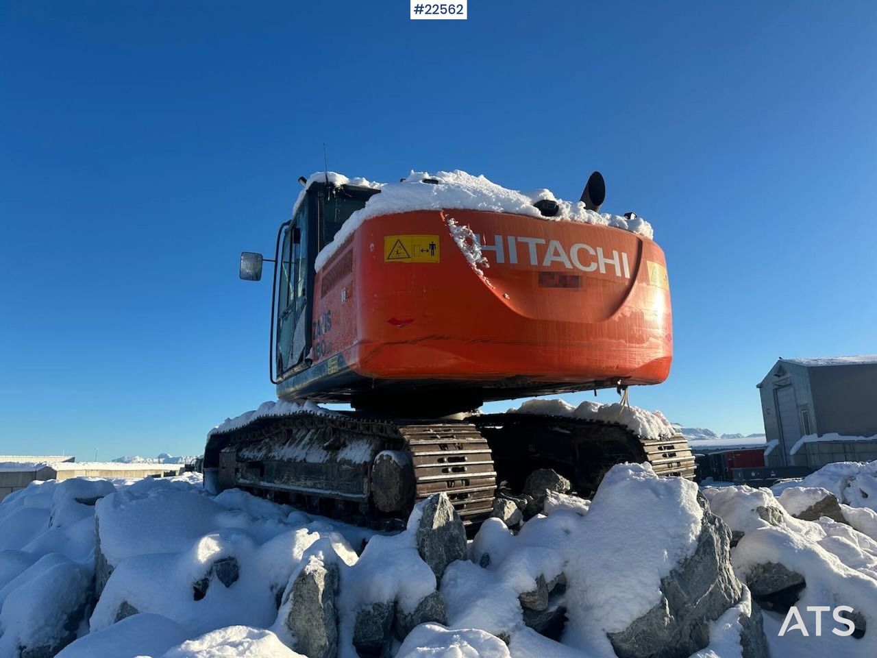 2013 Hitachi ZX180LC-5B crawler excavator, rear view 2013 Hitachi ZX180LC-5B crawler excavator, rear view