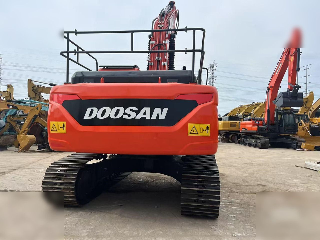 2019 Doosan DX225LC crawler excavator, rear view