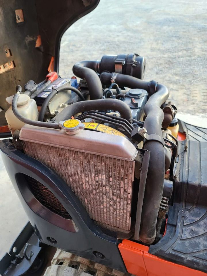 2015 Kubota K008-3 mini excavator engine compartment view
