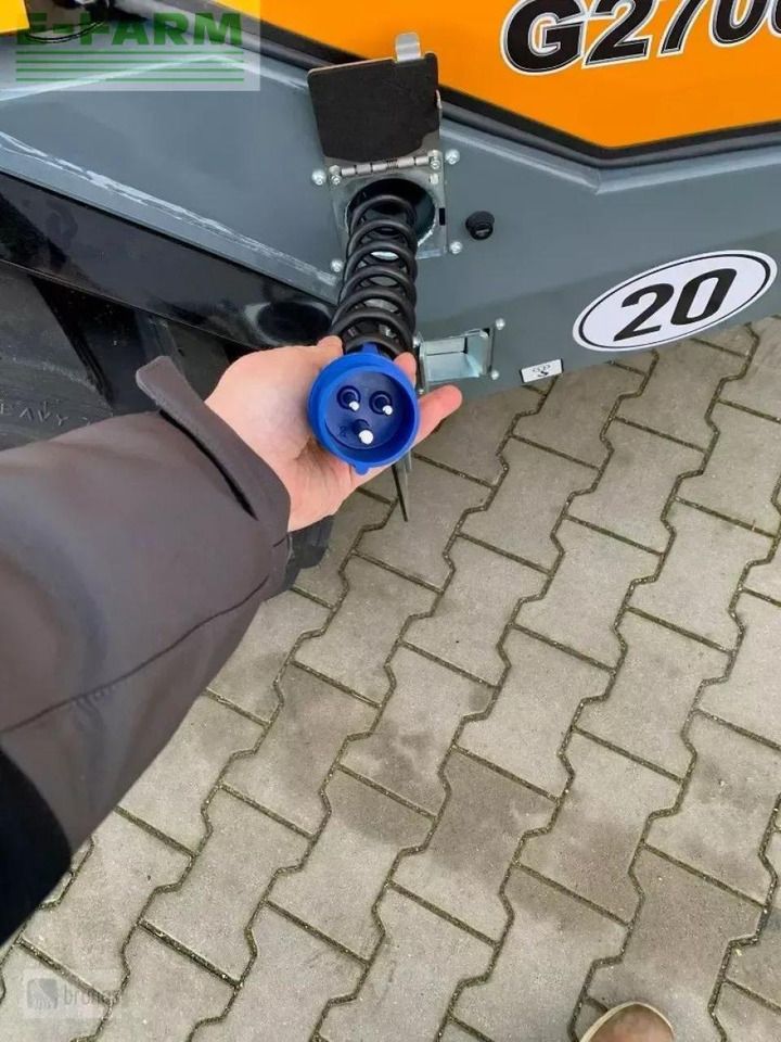 2023 Giant G2700E mini excavator charging port detail