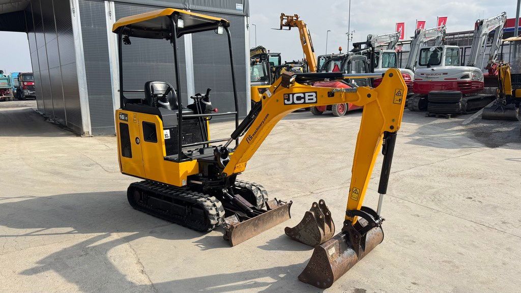 2022 JCB 16C-1 mini excavator, side view