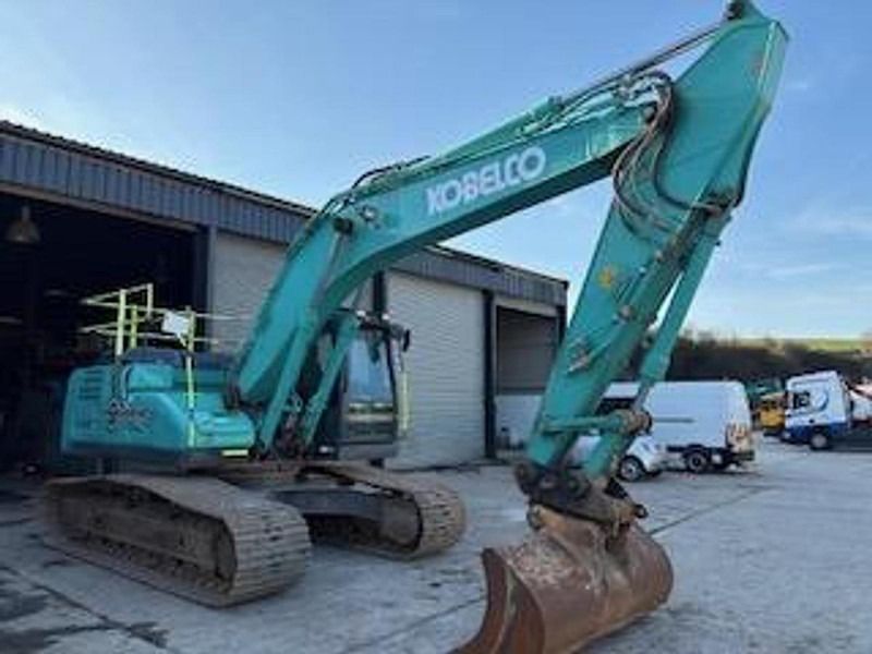 2018 Kobelco SK210HLC-10 excavator, side profile view