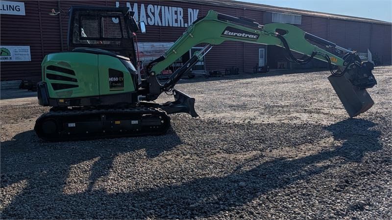 2026 Eurotrac HE60-EV mini excavator, side view
