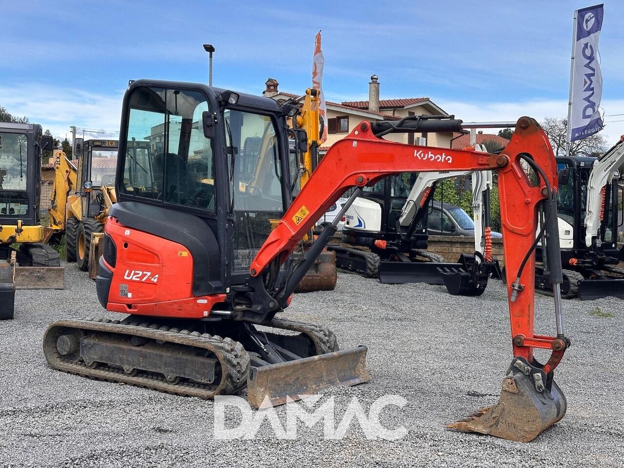 2017 Kubota U27-4 mini excavator, side view