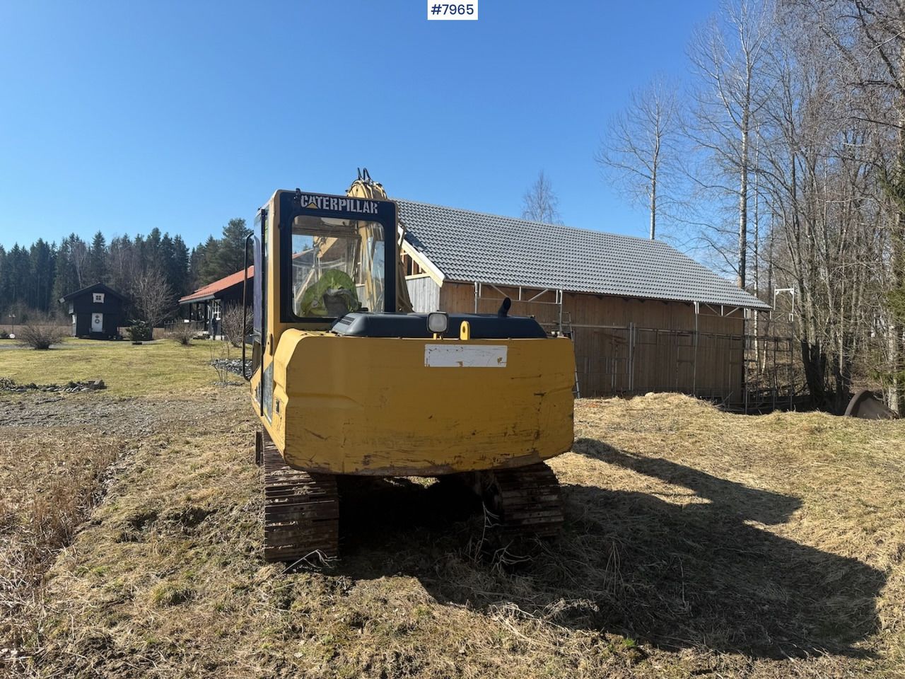 1998 Caterpillar 307C crawler excavator rear view