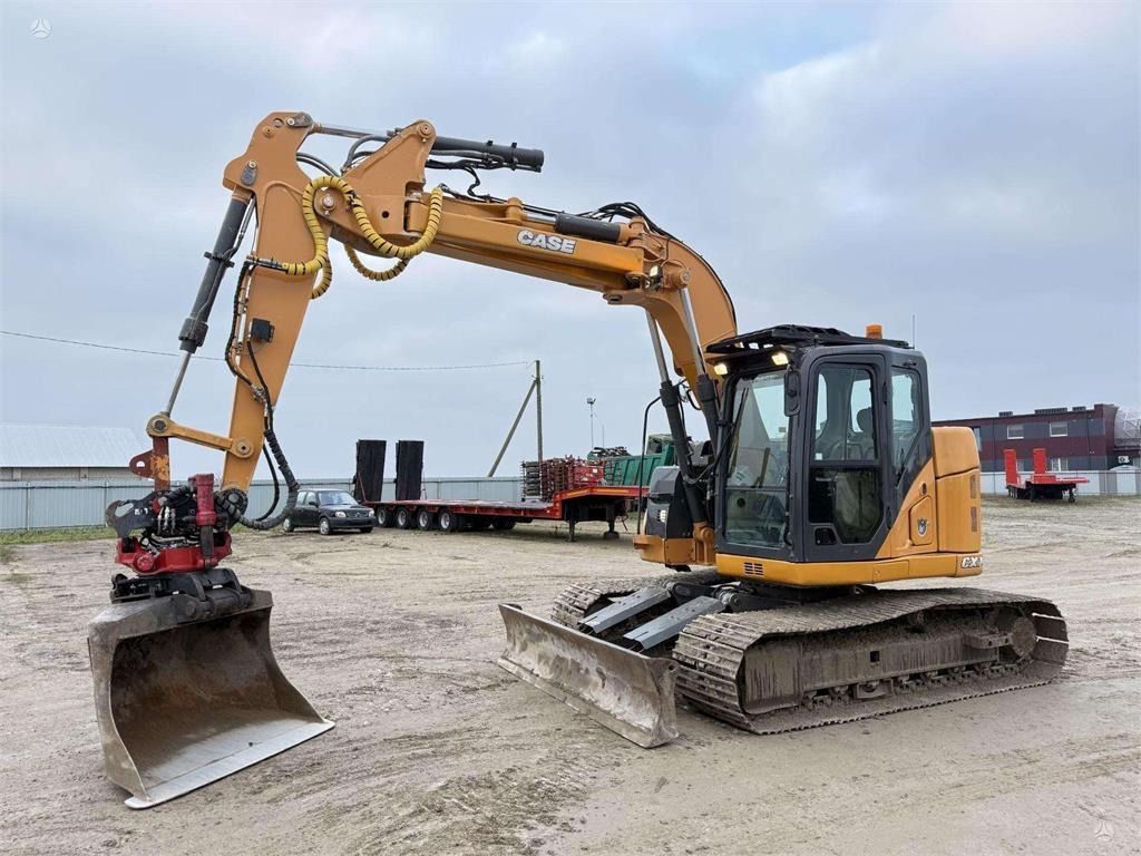 2013 CASE CX 145 C SR crawler excavator, side profile view